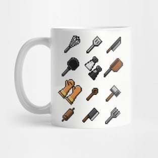 Pixel Art Chef's Tools - choose your weapon Mug